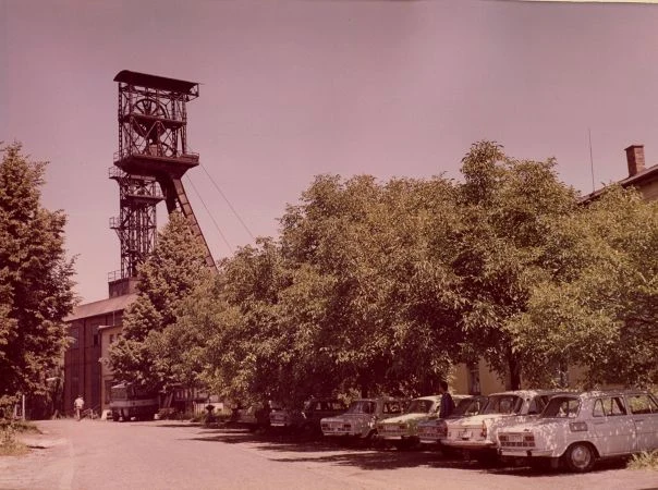 Důl Antonín ve Zbýšově - snímek z 80. let